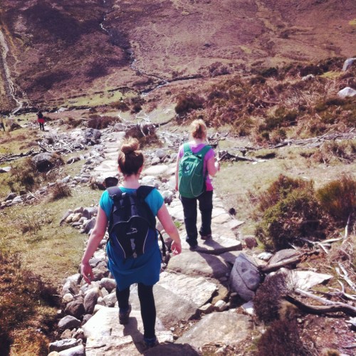 My friend and I hiking/getting rejected